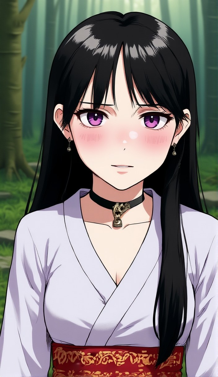 Close-up reaction shot of the second character