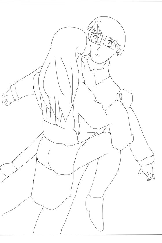 Hand-drawn storyboard, panel 15