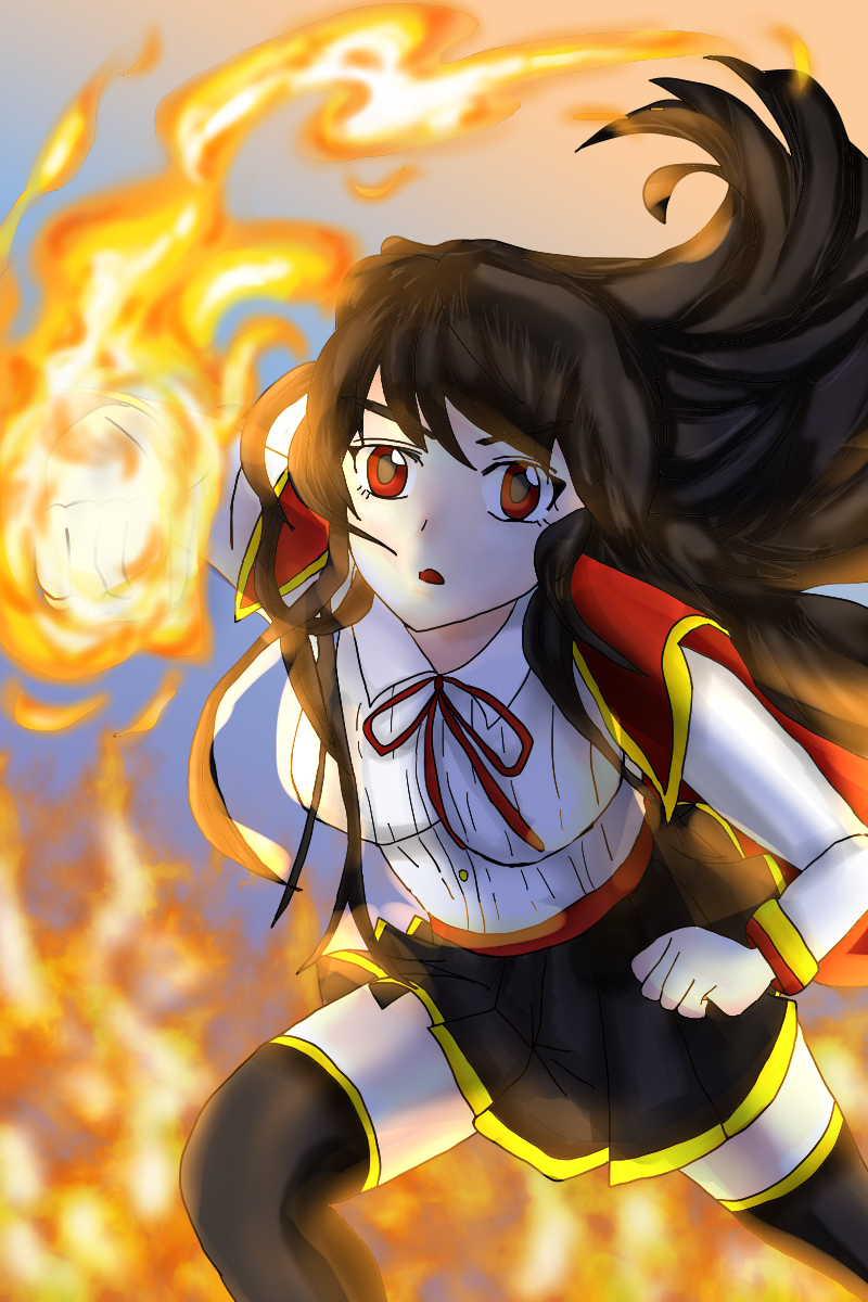 Lumiere conjuring fire magic