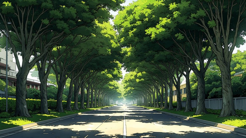 Sustainable Singapore — a boulevard roofed over by rain tree canopy